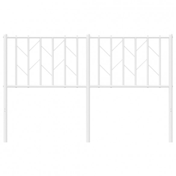 Tête de lit métal blanc 135 cm