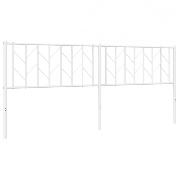 Tête de lit métal blanc 200 cm