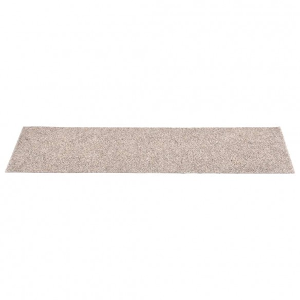 Tapis d'escalier autocollants Rectangulaire 15pcs 76x20cm Crème