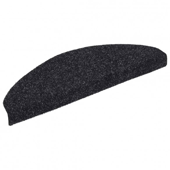 Tapis autoadhésifs de marches 10 pcs Noir 65x21x4 cm Aiguilleté