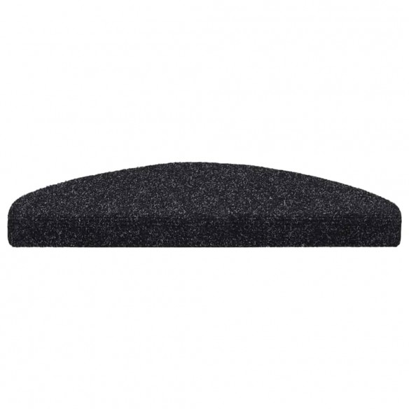 Tapis autoadhésifs de marches 10 pcs Noir 65x21x4 cm Aiguilleté