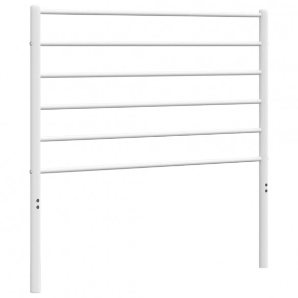 Tête de lit métal blanc 90 cm