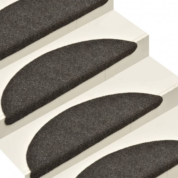 Tapis d'escalier autocollants 10 pcs anthracite 65x21x4 cm