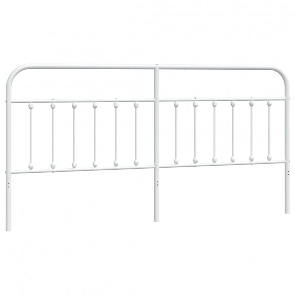 Tête de lit métal blanc 193 cm