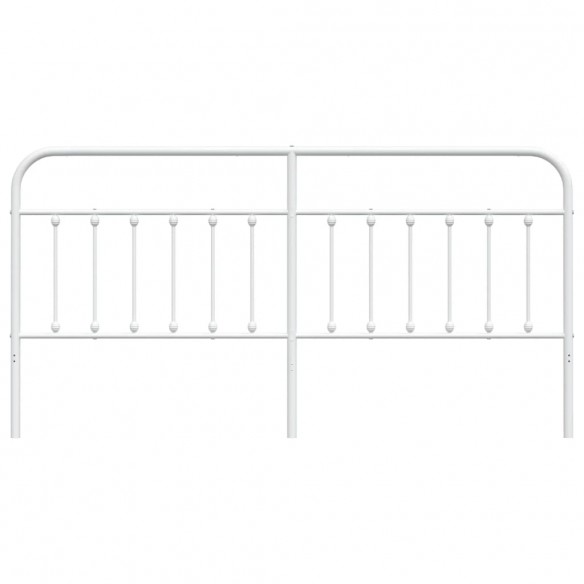 Tête de lit métal blanc 193 cm