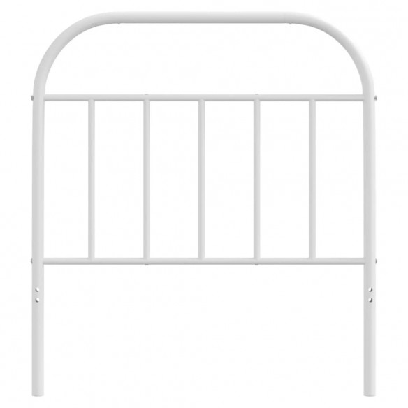 Tête de lit métal blanc 90 cm