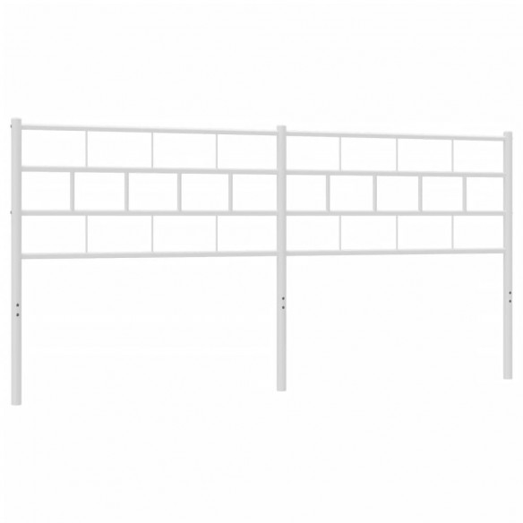 Tête de lit métal blanc 200 cm