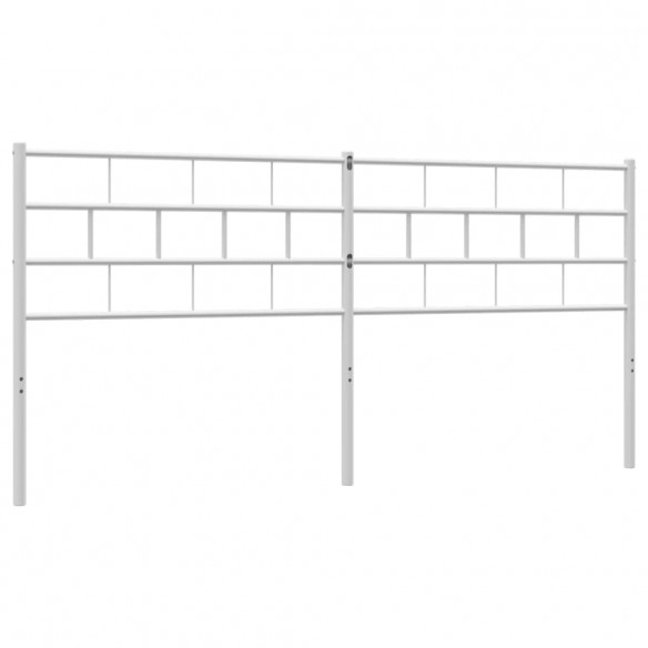 Tête de lit métal blanc 200 cm