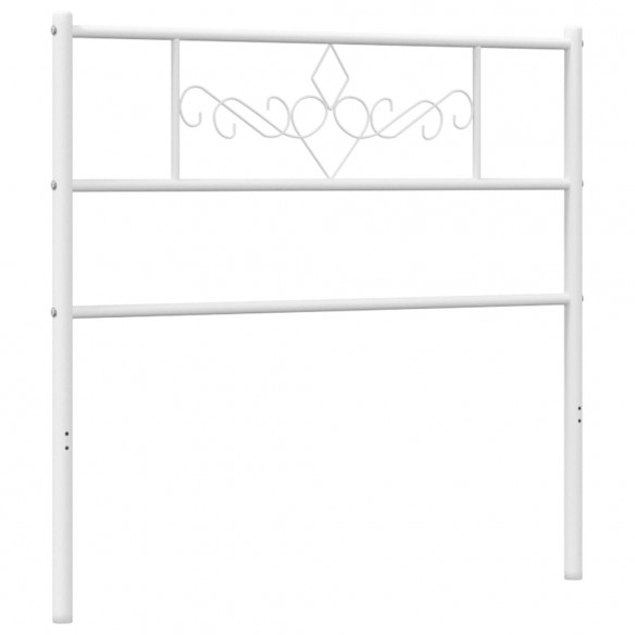 Tête de lit métal blanc 90 cm