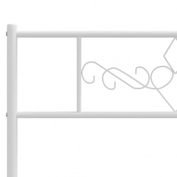 Tête de lit métal blanc 90 cm