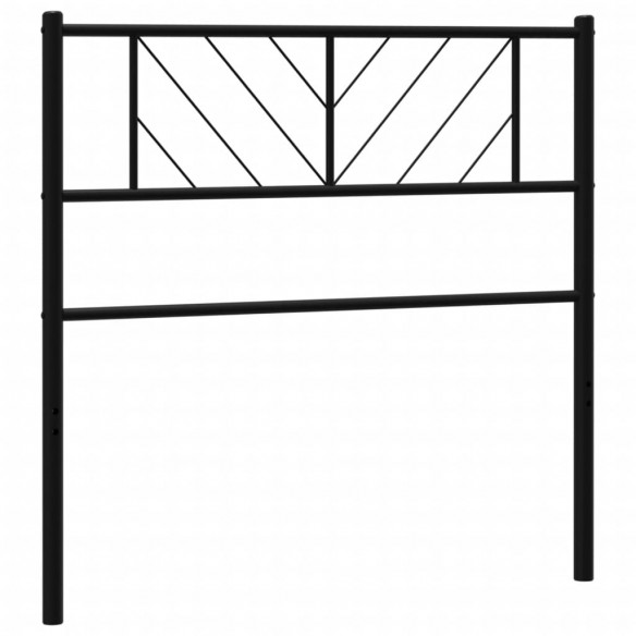 Tête de lit métal noir 90 cm