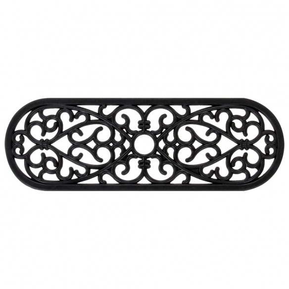 Marches d'escalier 10 pcs 25x75 cm caoutchouc