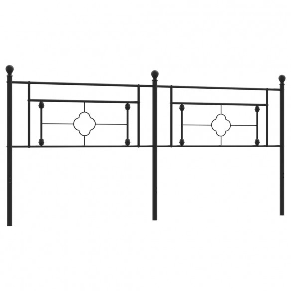 Tête de lit métal noir 200 cm