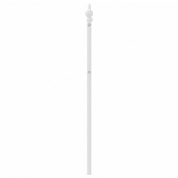 Tête de lit métal blanc 90 cm