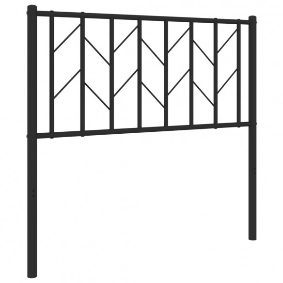 Tête de lit métal noir 90 cm