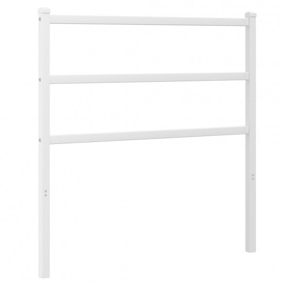 Tête de lit métal blanc 90 cm