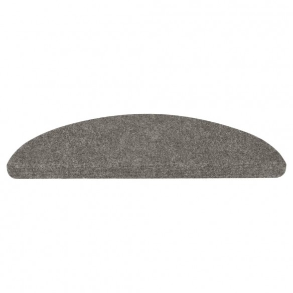 Tapis d'escalier auto-adhésifs 10 pcs gris 56x17x3 cm