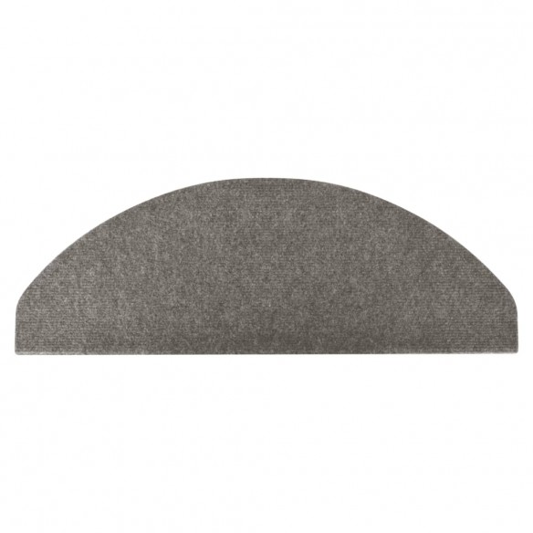 Tapis d'escalier auto-adhésifs 10 pcs gris 56x17x3 cm