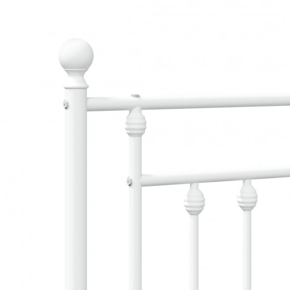 Tête de lit métal blanc 193 cm