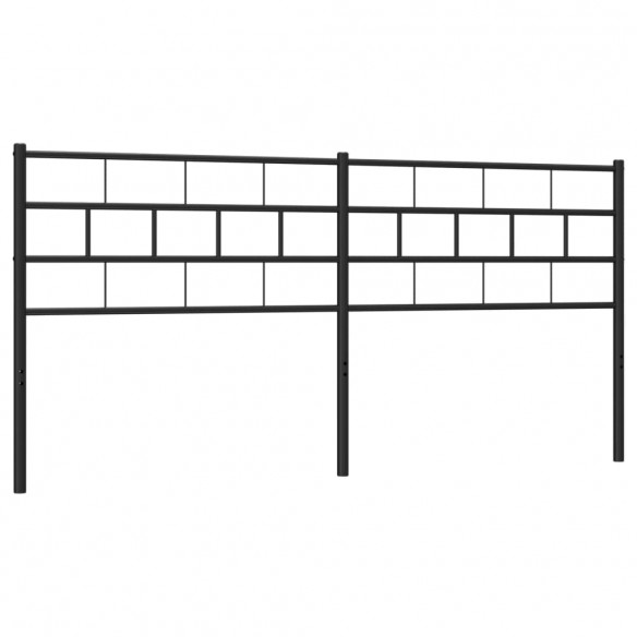 Tête de lit métal noir 193 cm