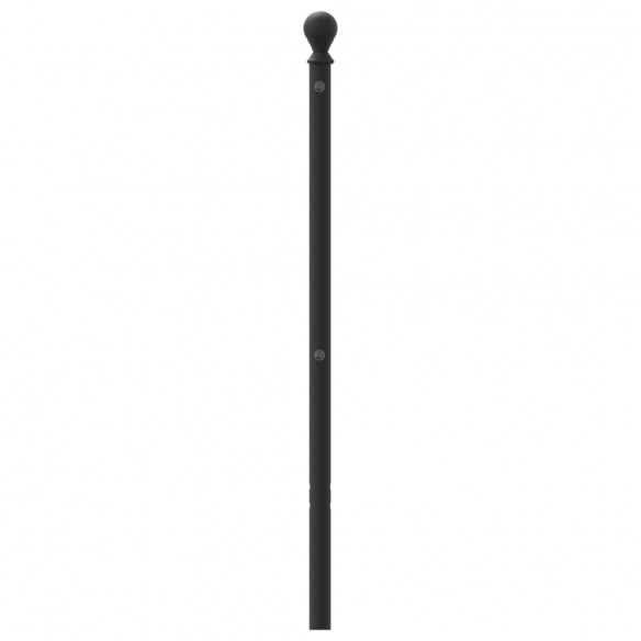 Tête de lit métal noir 193 cm