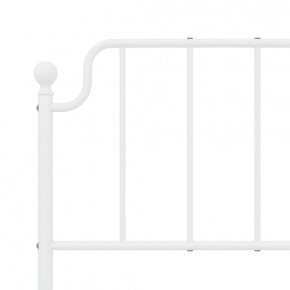 Tête de lit métal blanc 160 cm