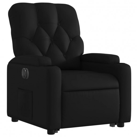 Fauteuil inclinable électrique noir similicuir