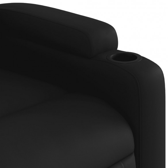 Fauteuil inclinable électrique noir similicuir