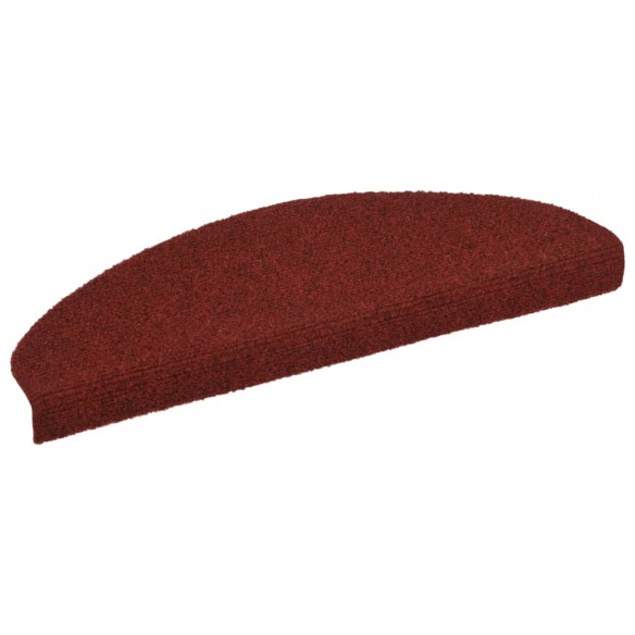 Tapis autoadhésifs de marches 5 pcs Rouge 65x21x4 cm Aiguilleté