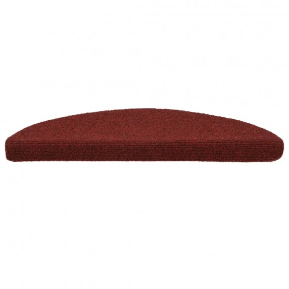 Tapis autoadhésifs de marches 10 pcs Rouge 56x17x3cm Aiguilleté