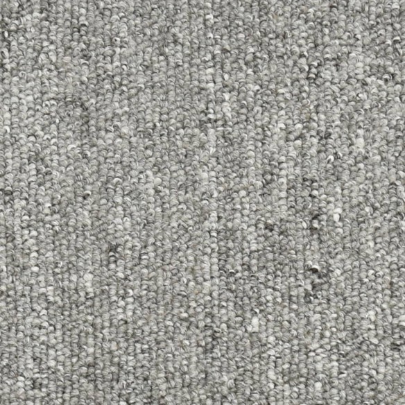 Tapis de marches d'escalier 15 pcs Gris clair 56x17x3 cm