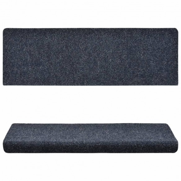 Tapis de marches d'escalier 10 pcs 65x21x4 cm Aiguilleté