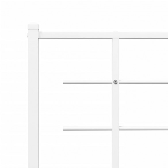 Tête de lit métal blanc 200 cm