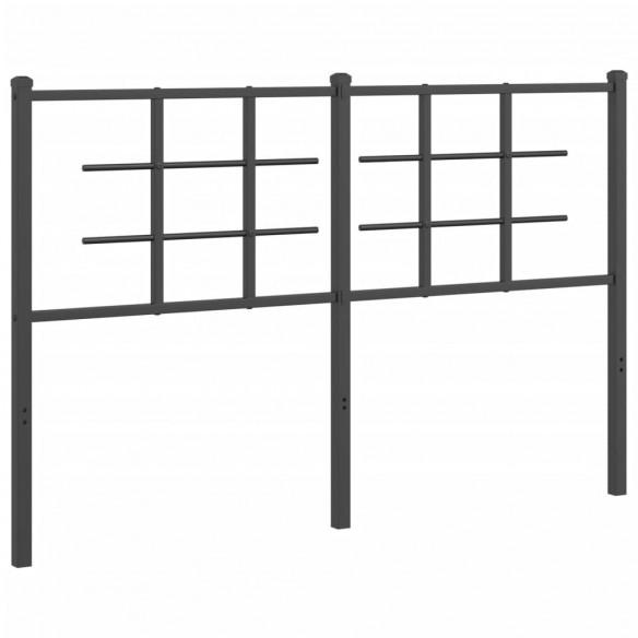 Tête de lit métal noir 135 cm