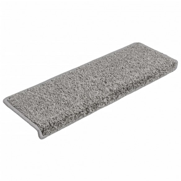 Tapis d'escalier 10 pcs 65x21x4 cm Gris