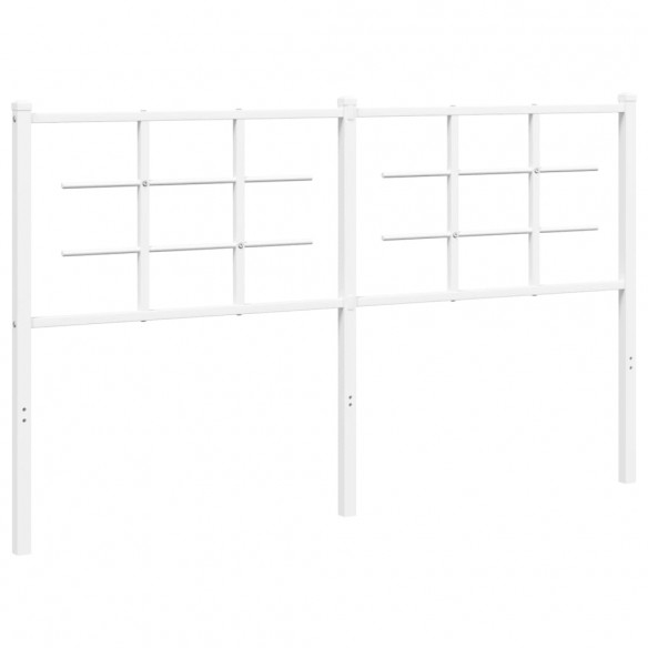 Tête de lit métal blanc 160 cm