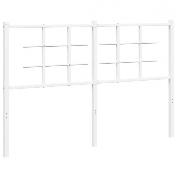 Tête de lit métal blanc 135 cm