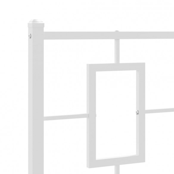 Tête de lit métal blanc 90 cm