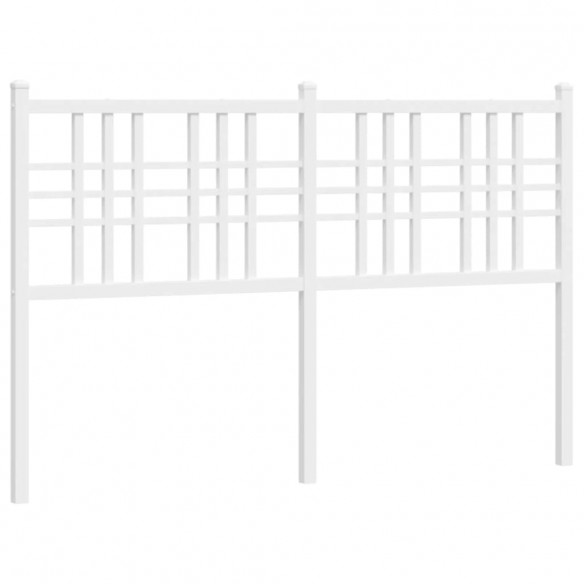 Tête de lit métal blanc 137 cm