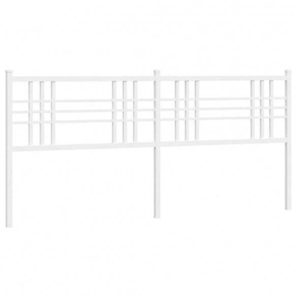 Tête de lit métal blanc 193 cm