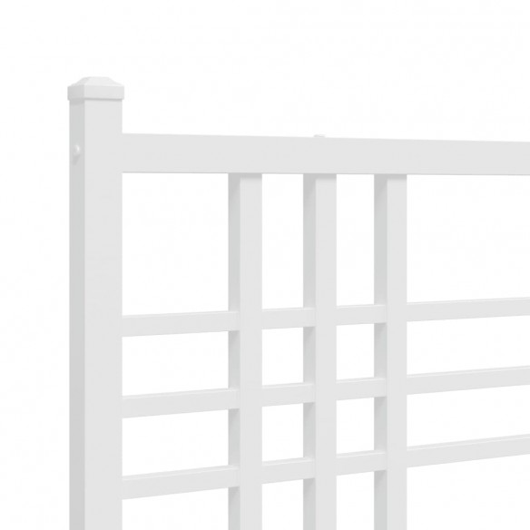 Tête de lit métal blanc 193 cm