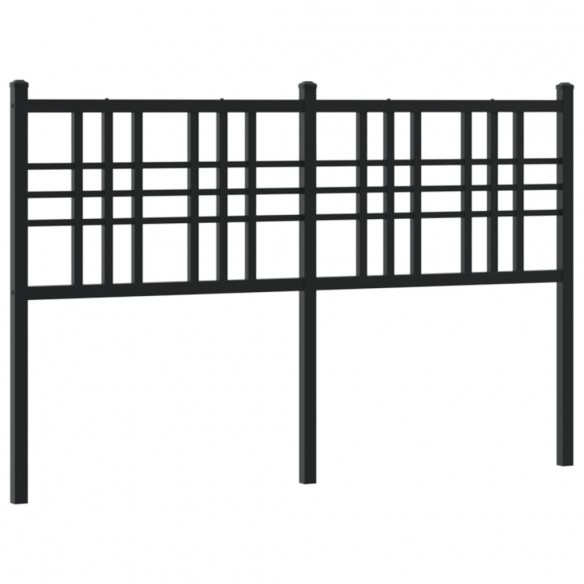 Tête de lit métal noir 137 cm