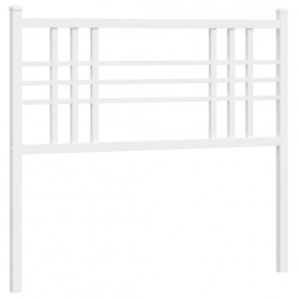 Tête de lit métal blanc 90 cm