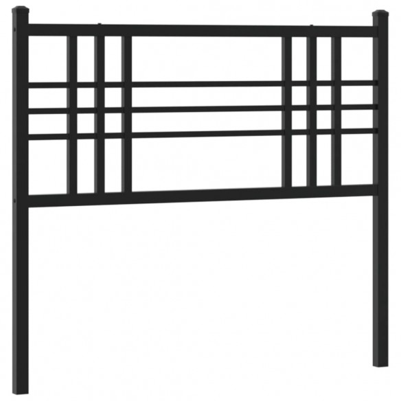 Tête de lit métal noir 90 cm